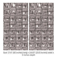 12 Pack Bulk Silver Foil Party Balloon Backdrops