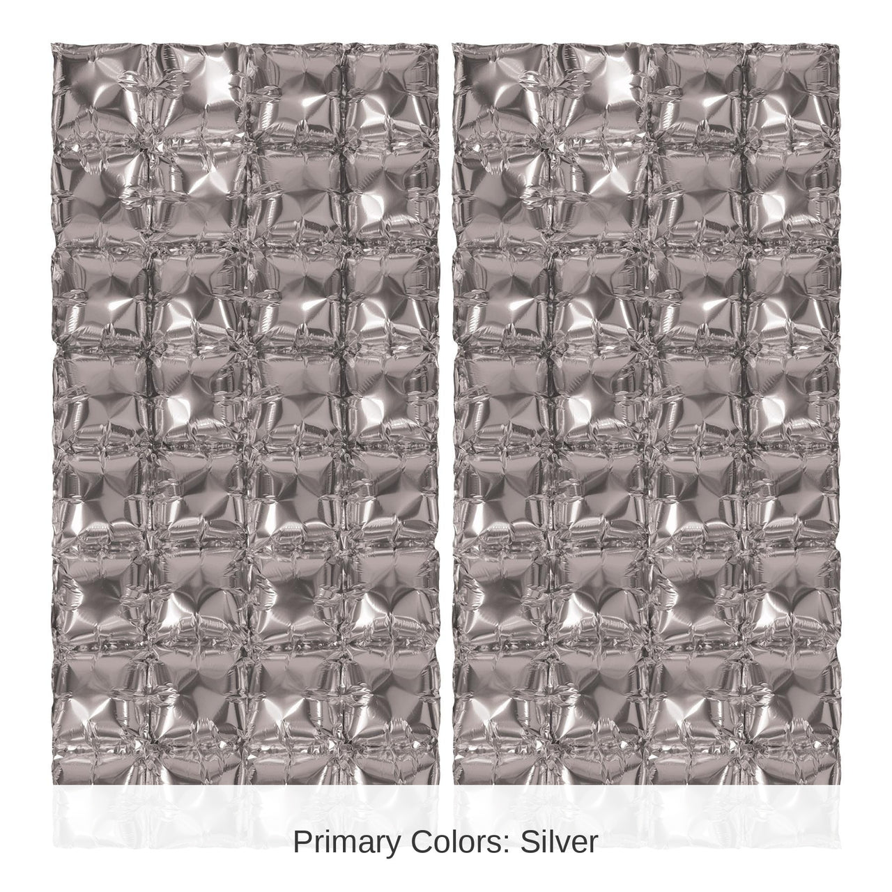12 Pack Bulk Silver Foil Party Balloon Backdrops