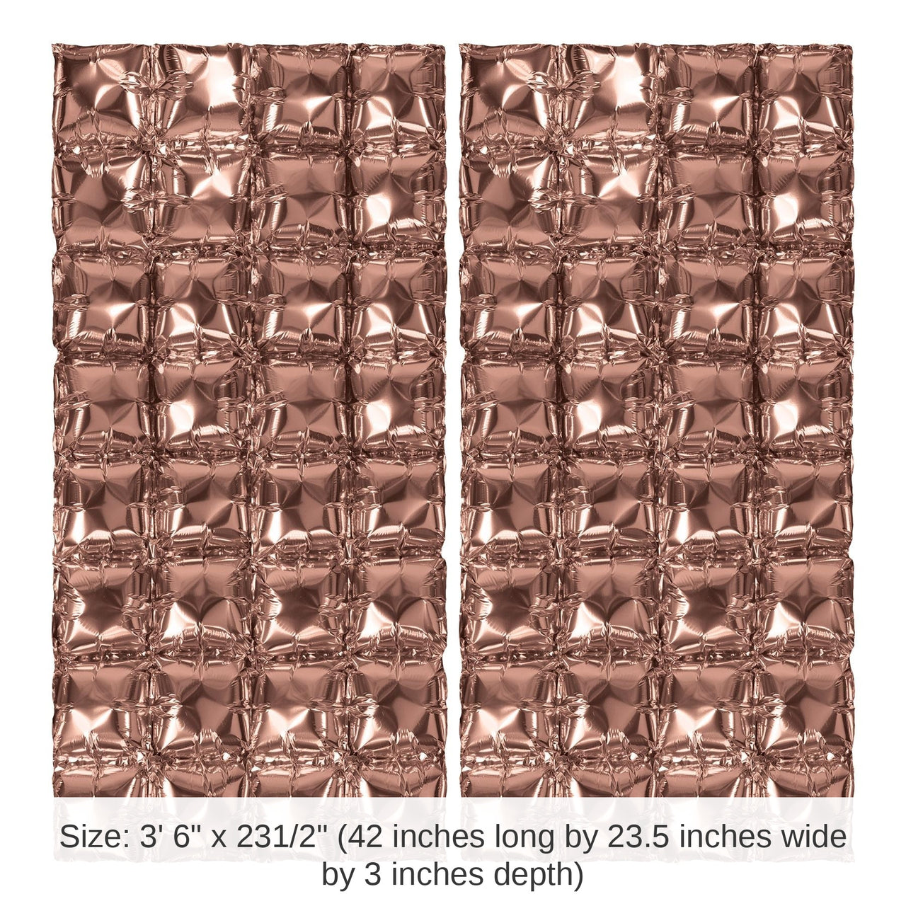 12 Pack Bulk Rose Gold Foil Party Balloon Backdrops