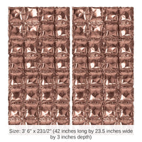12 Pack Bulk Rose Gold Foil Party Balloon Backdrops