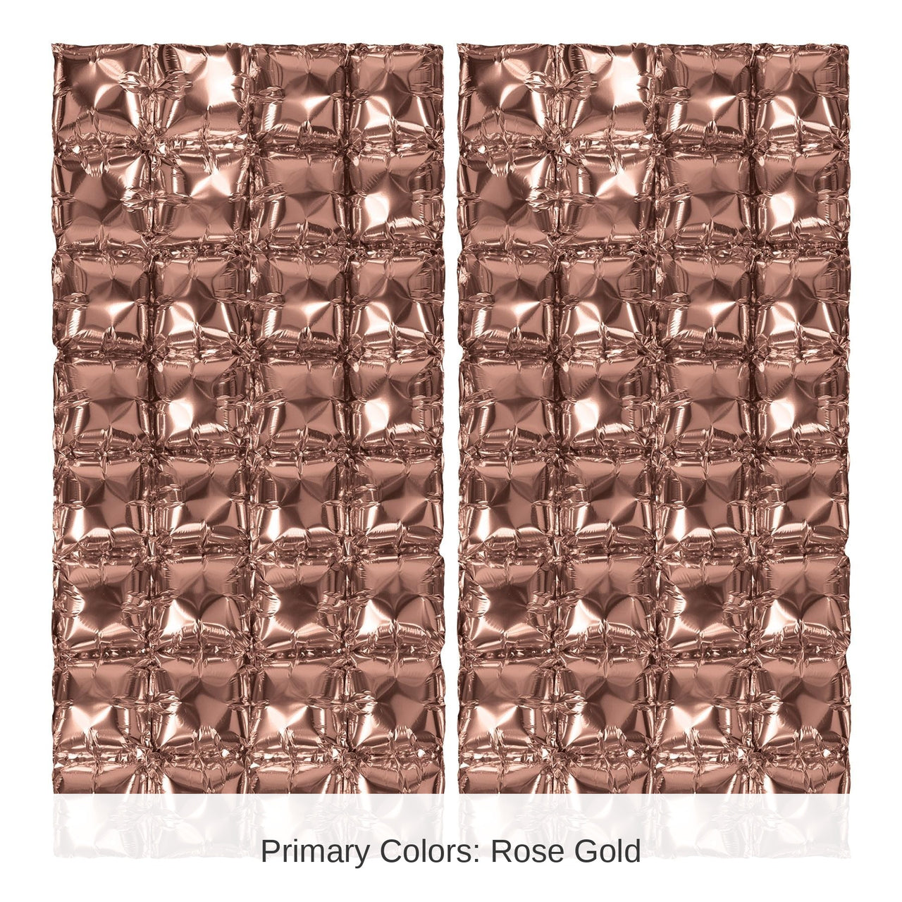 12 Pack Bulk Rose Gold Foil Party Balloon Backdrops