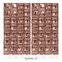 12 Pack Bulk Rose Gold Foil Party Balloon Backdrops