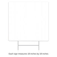 6 Pack Bulk Plastic Blank Party Yard Sign
