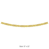 12 Pack Bulk Metallic Party Garland - Gold