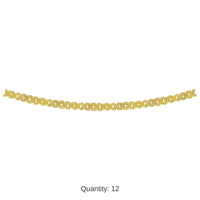 12 Pack Bulk Metallic Party Garland - Gold