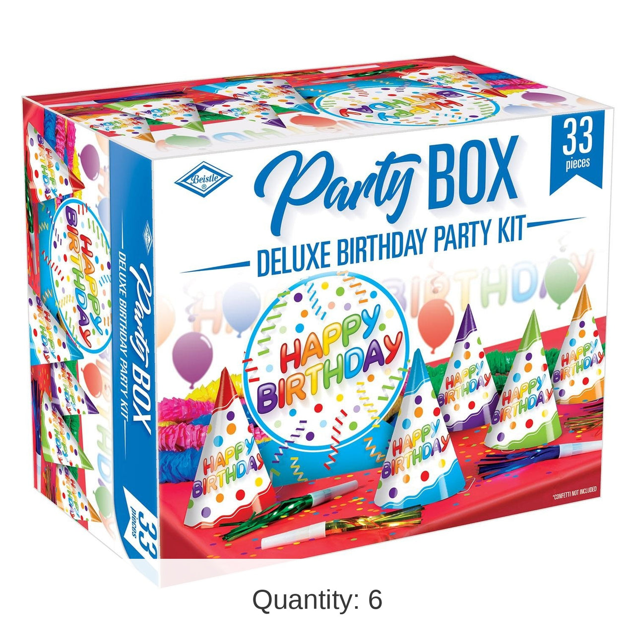 6 Pack Bulk Deluxe Birthday Party Box