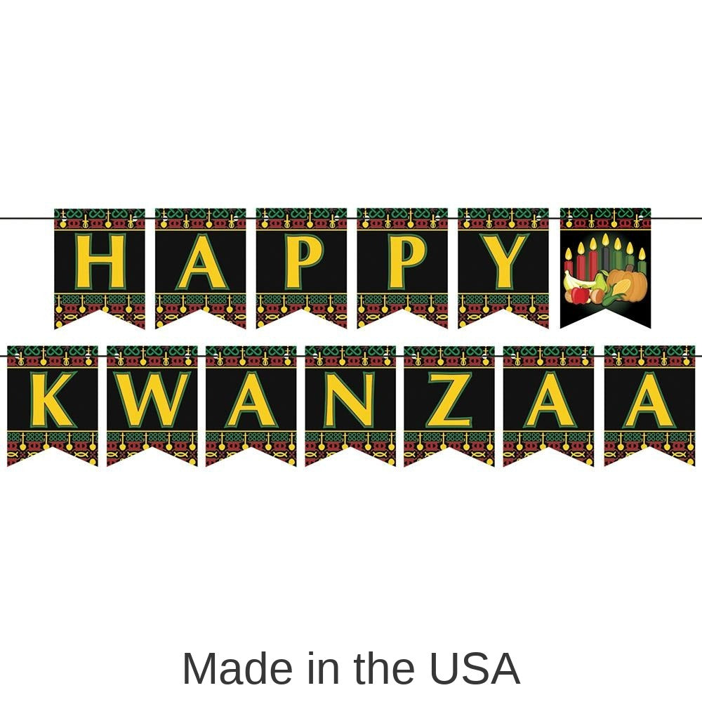 12 Pack Bulk Happy Kwanzaa Streamer