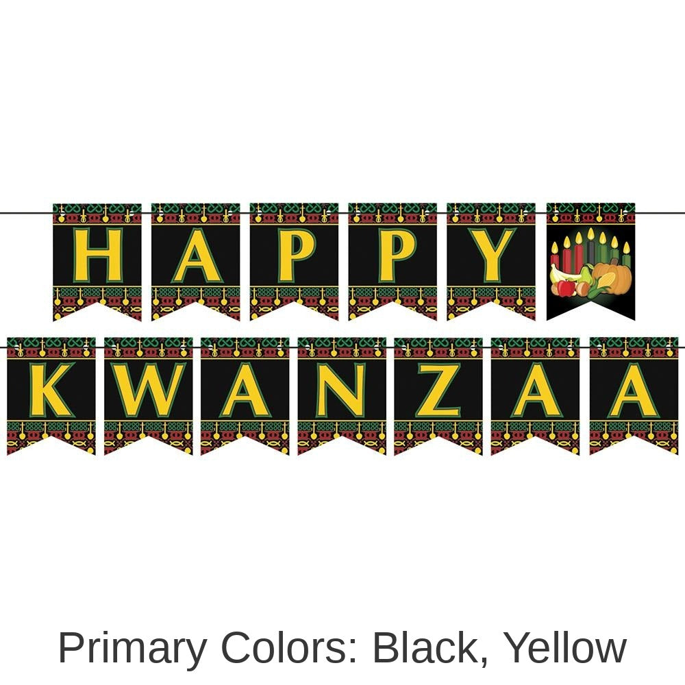 12 Pack Bulk Happy Kwanzaa Streamer