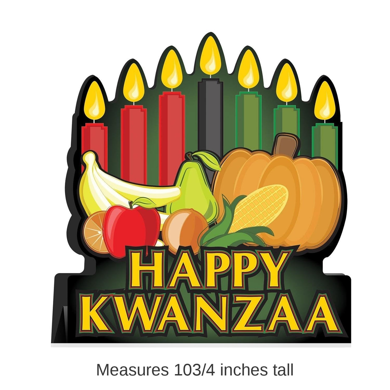12 Pack Bulk 3-D Happy Kwanzaa Centerpiece