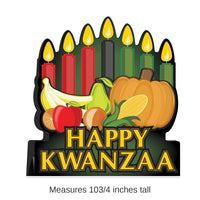12 Pack Bulk 3-D Happy Kwanzaa Centerpiece
