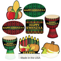 96 Pack Bulk Happy Kwanzaa Cutouts