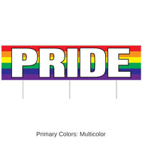 6 Pack Bulk Plastic Jumbo Pride Party Yard Sign