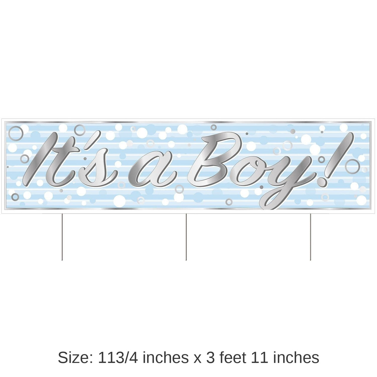 6 Pack Bulk Plastic Jumbo It's A Boy! Yard Sign
