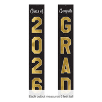 24 Pack Bulk Graduation Jointed Foil Pull-Down Cutouts