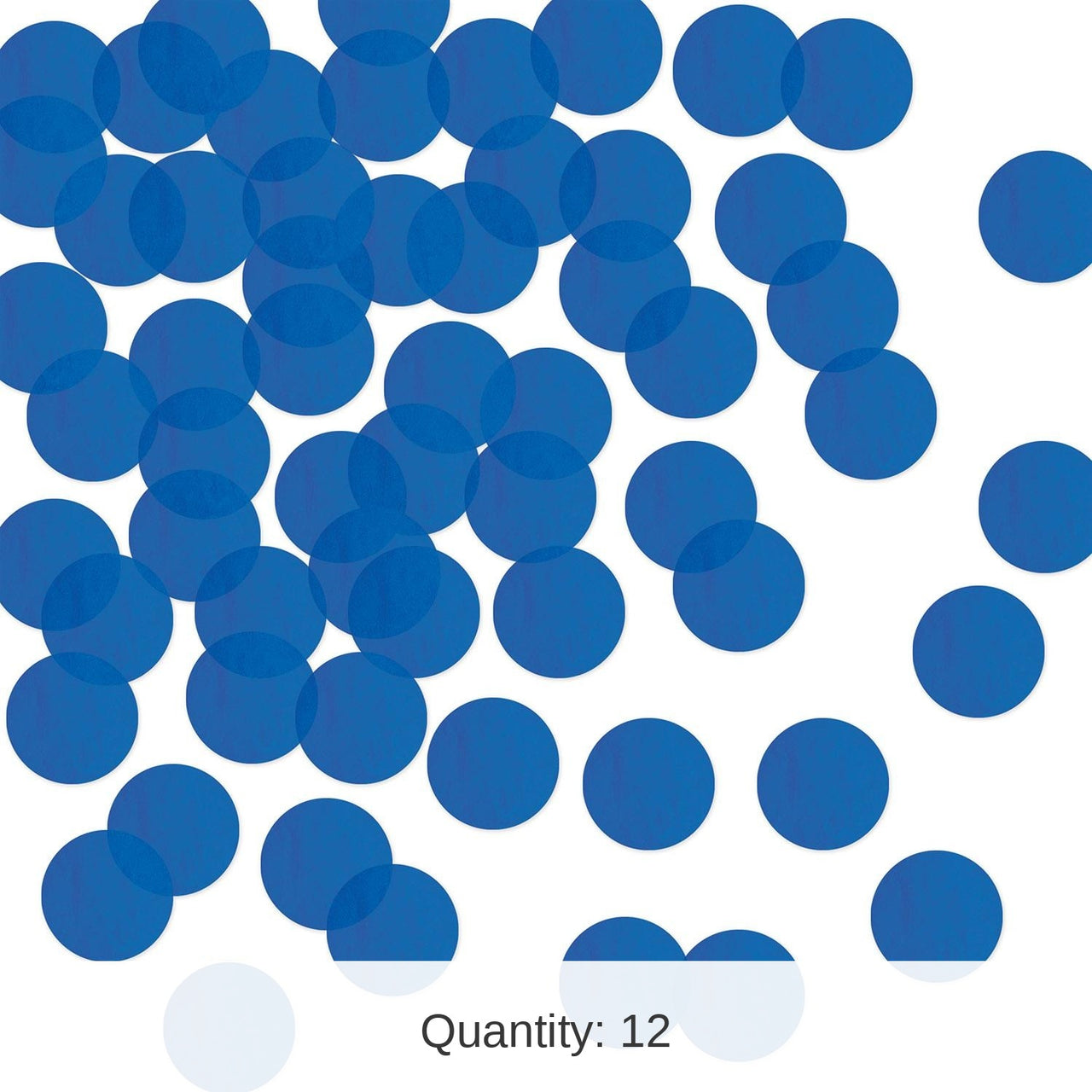 12 Pack Bulk Tissue Party Confetti - Blue (8.8 Oz per Pack)