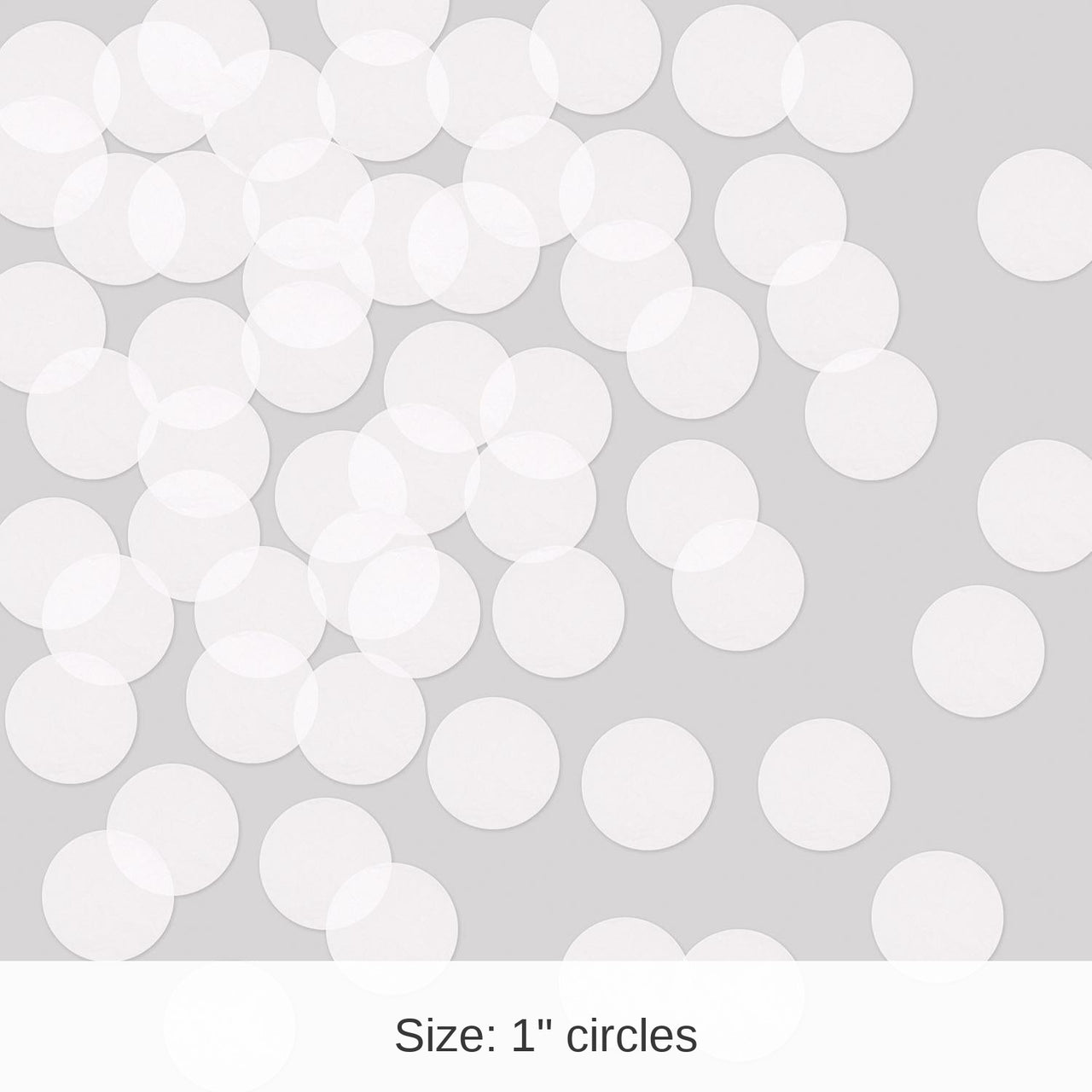 12 Pack Bulk Tissue Party Confetti - White (8.8 Oz per Pack)