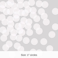 12 Pack Bulk Tissue Party Confetti - White (8.8 Oz per Pack)
