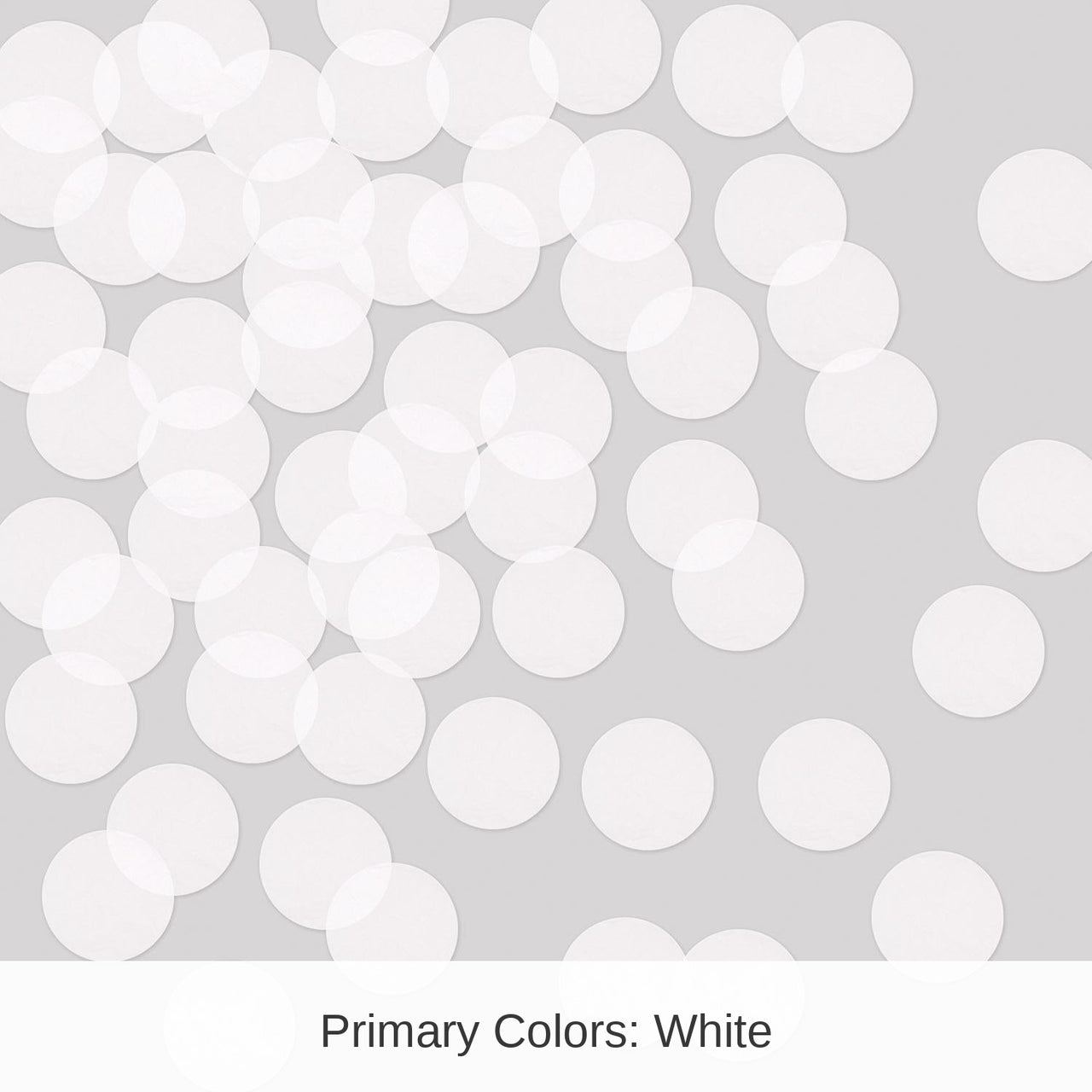 12 Pack Bulk Tissue Party Confetti - White (8.8 Oz per Pack)