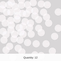 12 Pack Bulk Tissue Party Confetti - White (8.8 Oz per Pack)