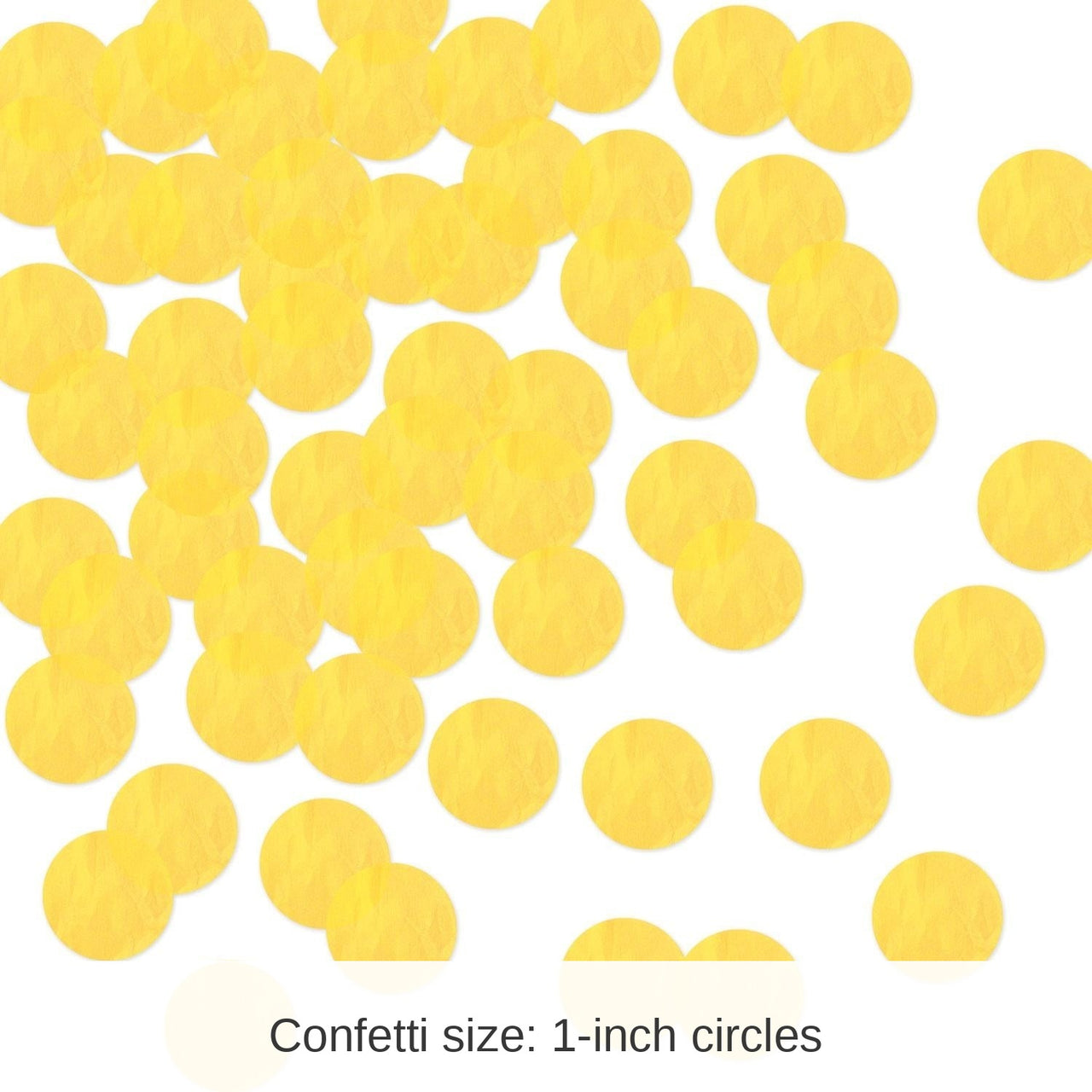 12 Pack Bulk Tissue Party Confetti - Yellow (8.8 Oz per Pack)