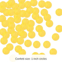 12 Pack Bulk Tissue Party Confetti - Yellow (8.8 Oz per Pack)
