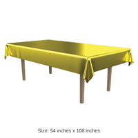 Bulk 12 Pack Bulk Gold Metallic Rectangular Party Tablecover