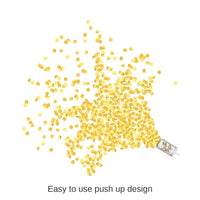 48 Pack Bulk Push Up Party Confetti Poppers - gold