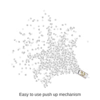 48 Pack Bulk Push Up Party Confetti Poppers - silver