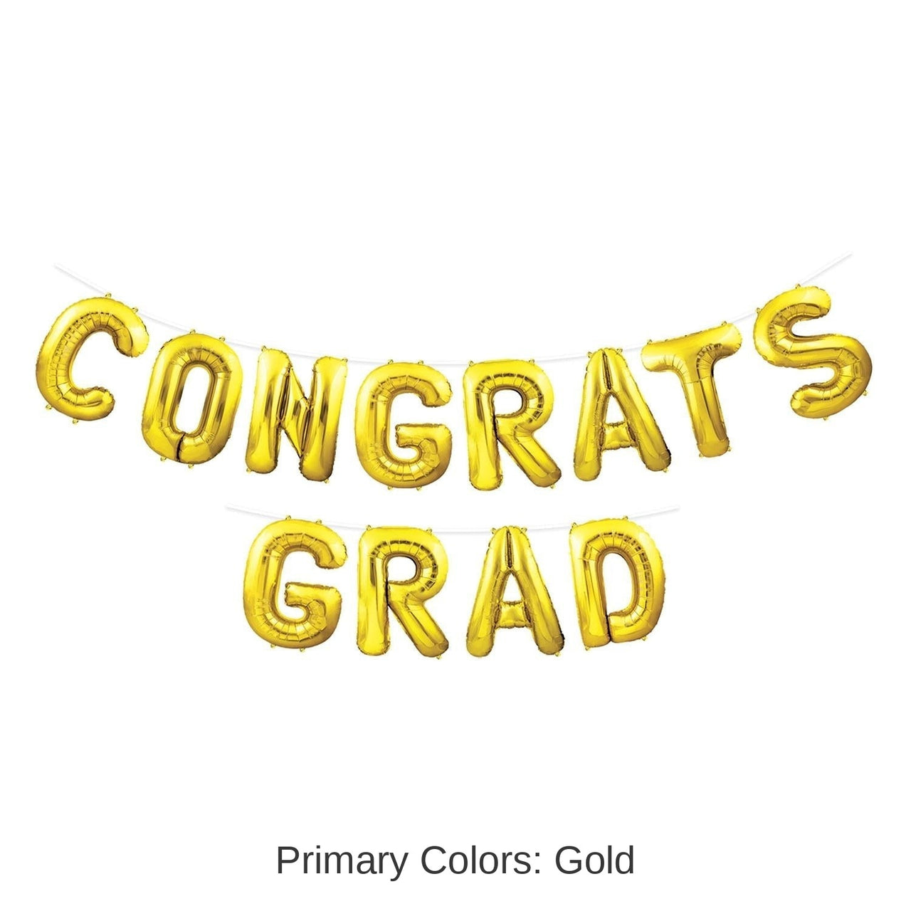 6 Pack Bulk Congrats Grad Graduation Party Balloon Streamer