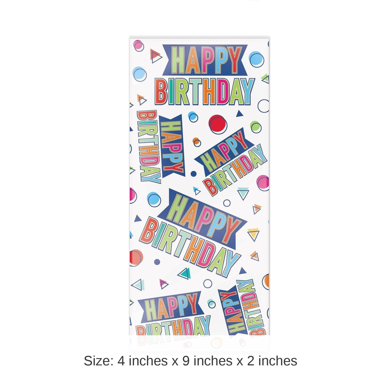 300 Pack Bulk Happy Birthday Party Cello Bags