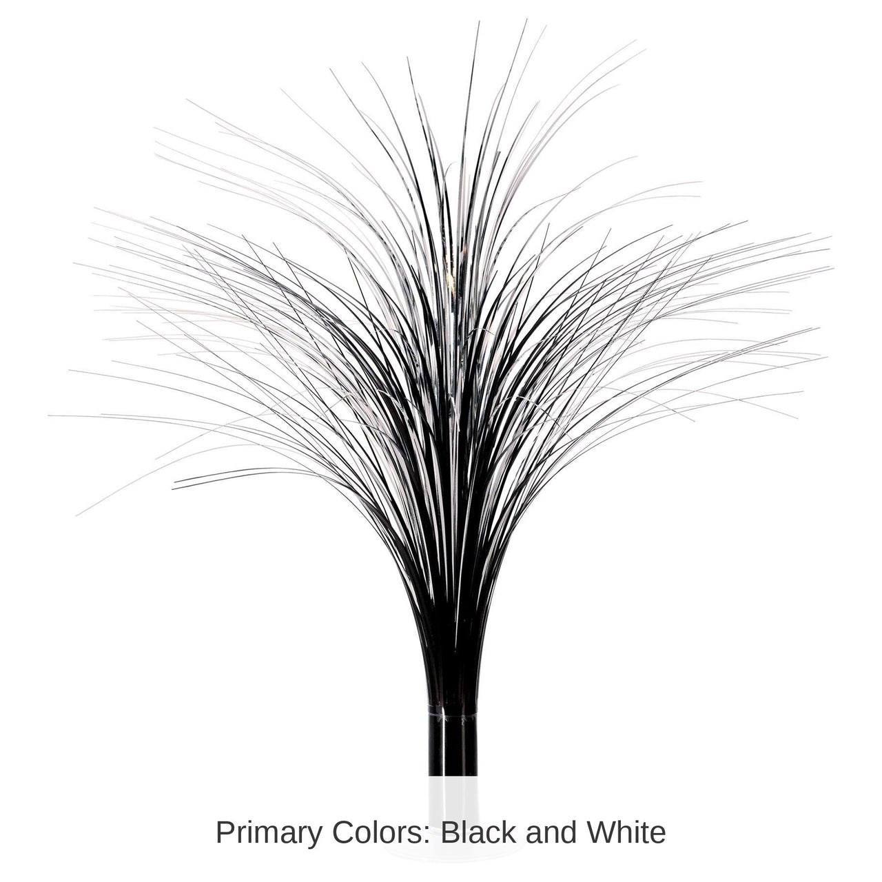 6 Pack Bulk Metallic Party Spray Centerpiece - black & silver
