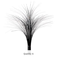 6 Pack Bulk Metallic Party Spray Centerpiece - black & silver