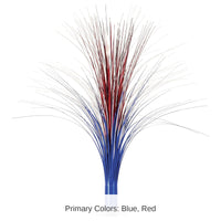 6 Pack Bulk Metallic Spray Centerpiece - red, silver, blue