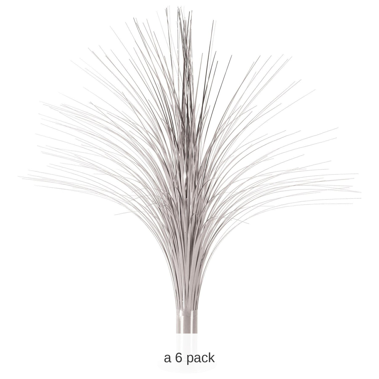 6 Pack Bulk Metallic Party Spray Centerpiece - silver