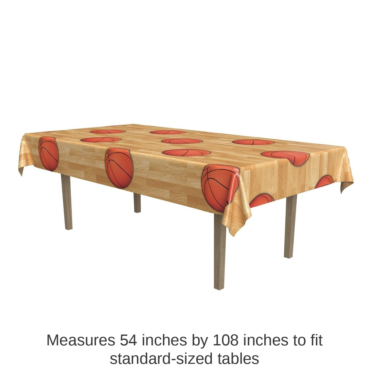 12 Pack Bulk Basketball Theme Party Tablecover