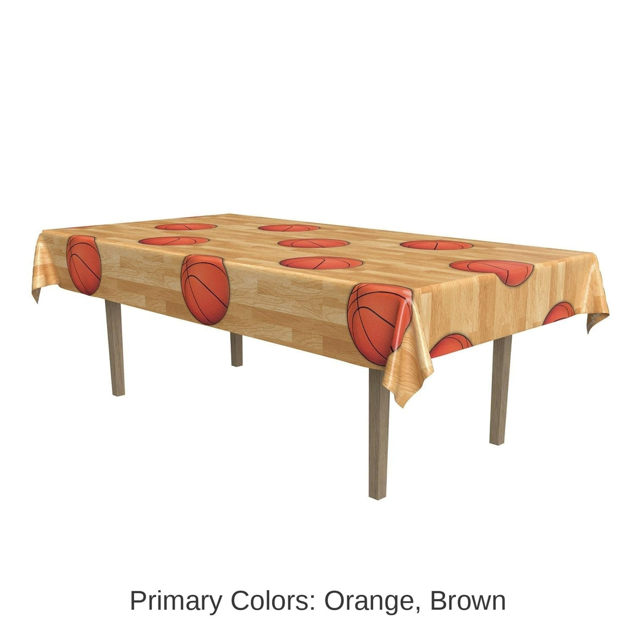 12 Pack Bulk Basketball Theme Party Tablecover