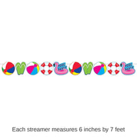 12 Pack Bulk Pool Party Streamer