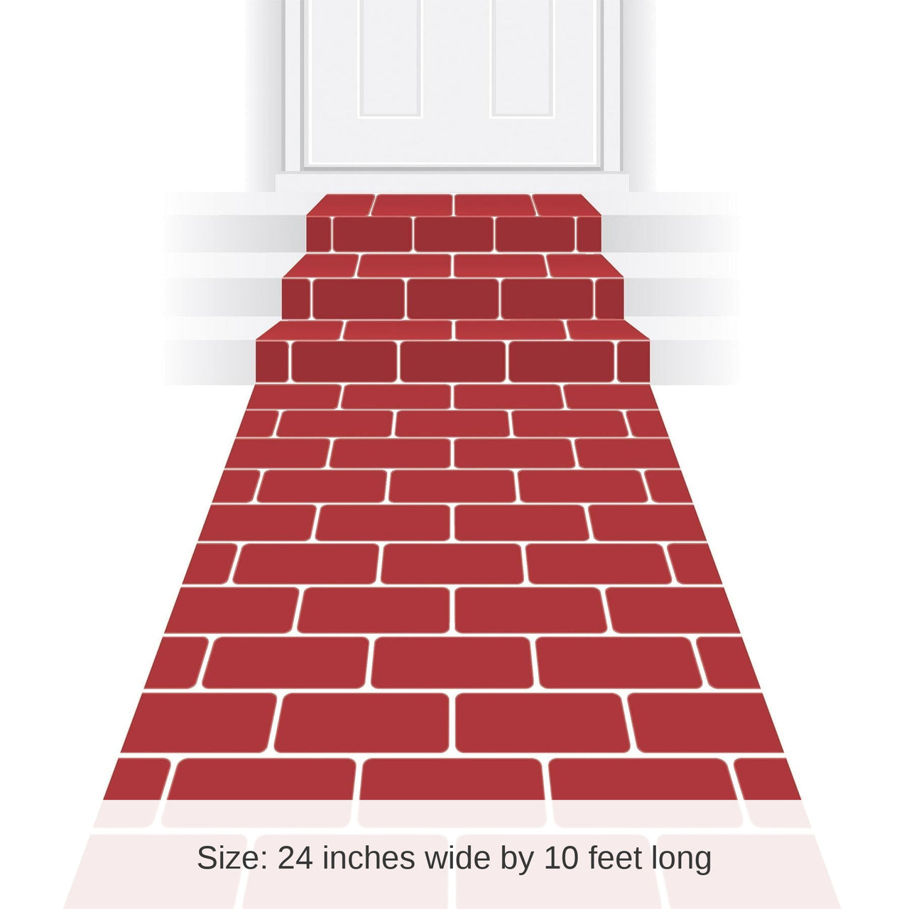 6 Pack Bulk Red Brick Party Runner