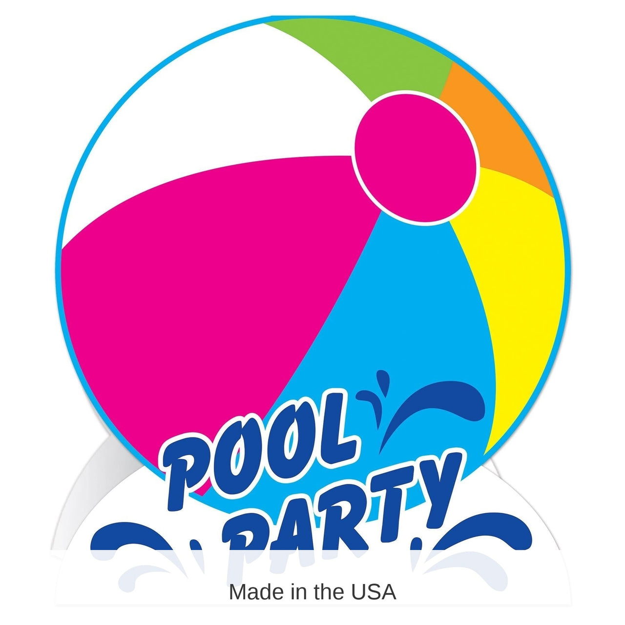 12 Pack Bulk 3-D Pool Party Centerpiece