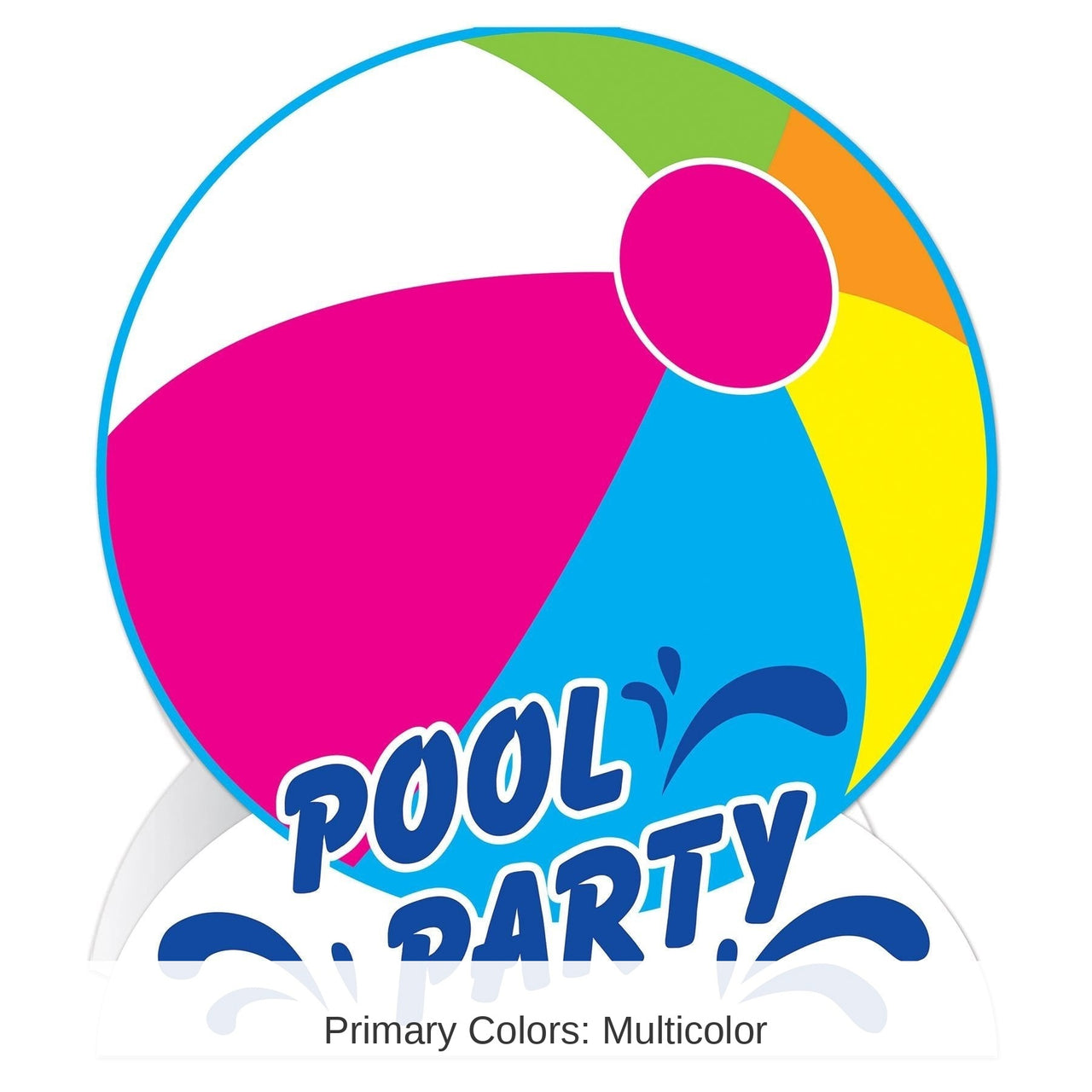 12 Pack Bulk 3-D Pool Party Centerpiece