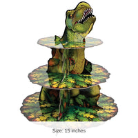 12 Pack Bulk Dinosaur Party Cupcake Stand