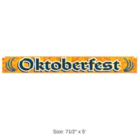 12 Pack Bulk Metallic Oktoberfest Fringe Banner