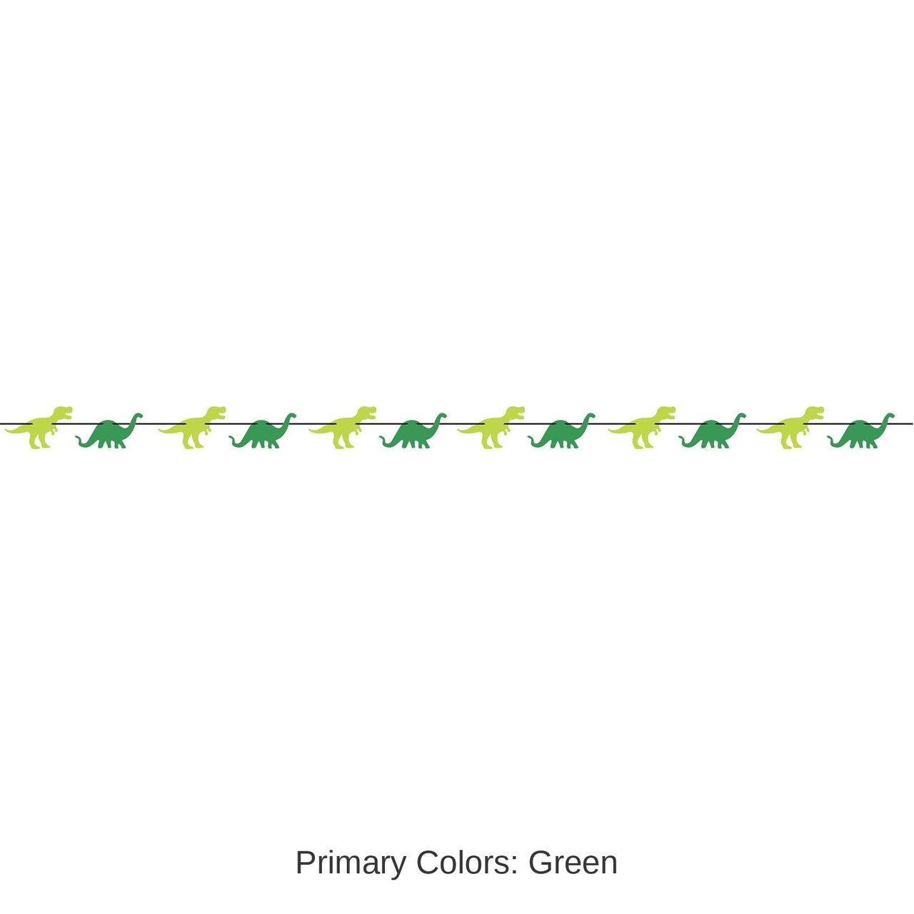 12 Pack Bulk Dinosaur Party Streamer