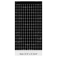 6 Pack Bulk Black Metallic Party Square Curtain