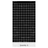 6 Pack Bulk Black Metallic Party Square Curtain