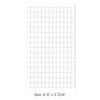6 Pack Bulk White Metallic Party Square Curtain