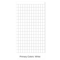 6 Pack Bulk White Metallic Party Square Curtain