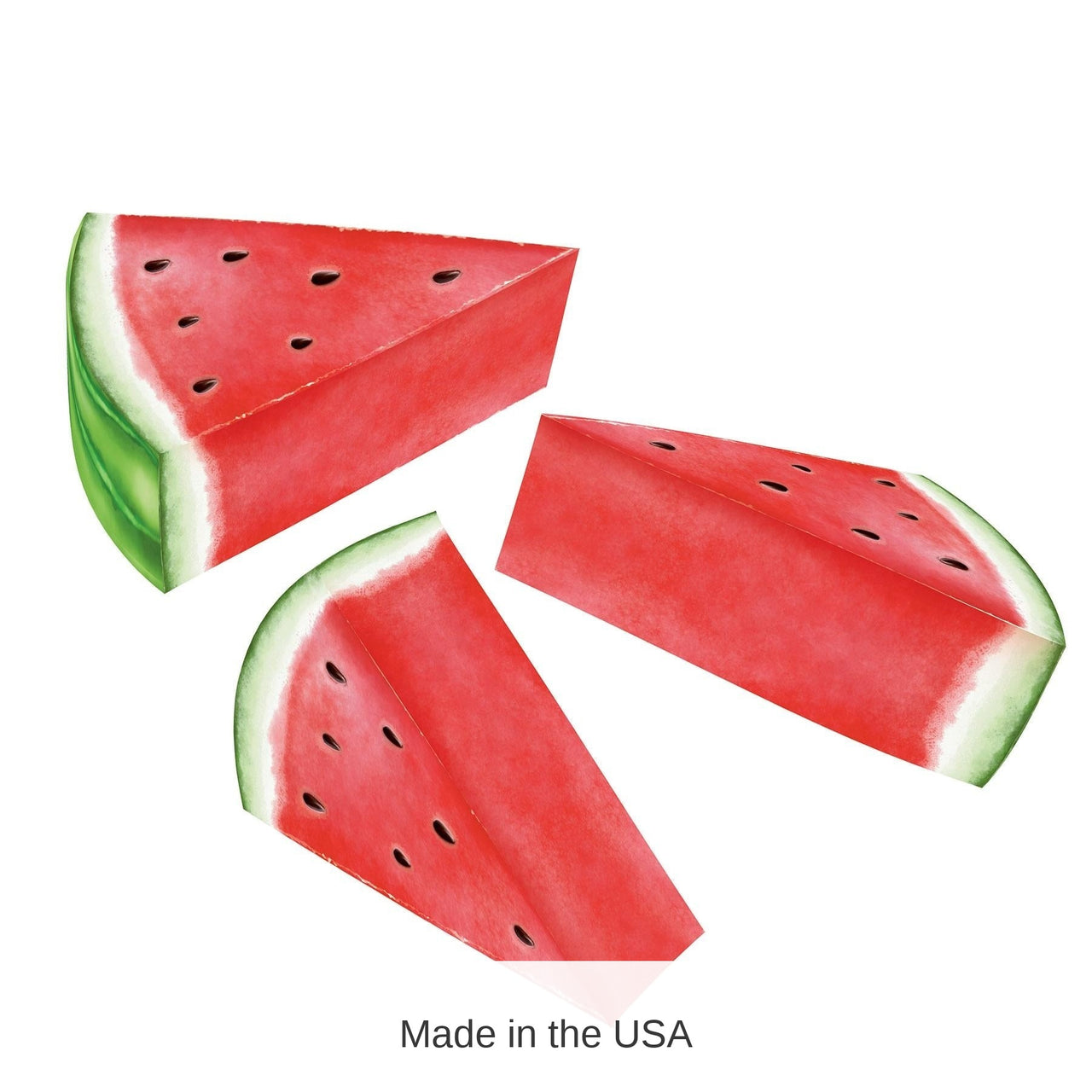 36 Pack Bulk 3-D Watermelon Party Centerpieces