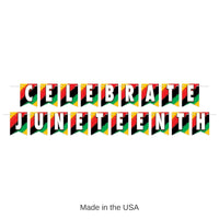 12 Pack Bulk Celebrate Juneteenth Streamer