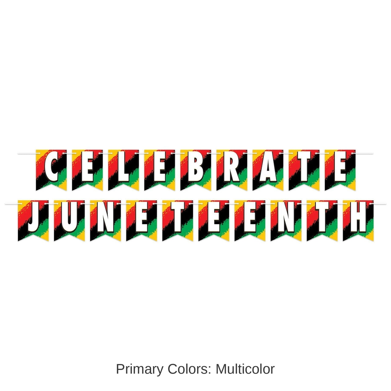12 Pack Bulk Celebrate Juneteenth Streamer